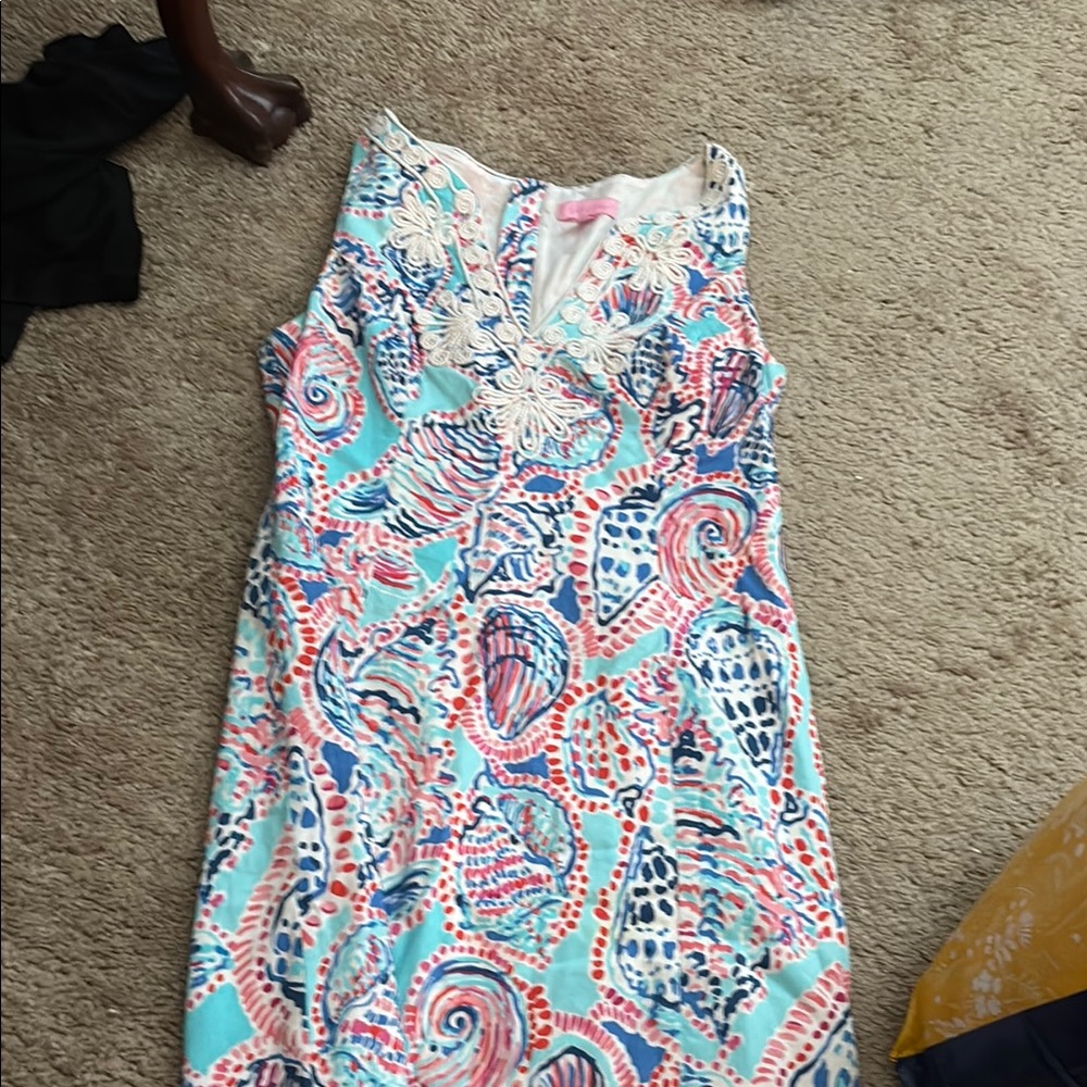 Colorful Lilly Pulitzer  Shell Print Dress